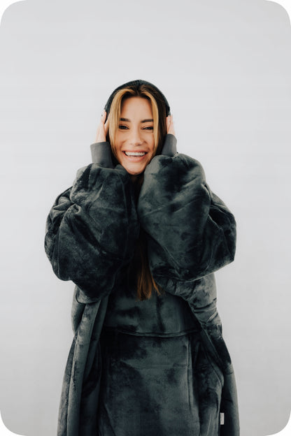 Comfy Moment Šilta Sherpa Oversize #Dark