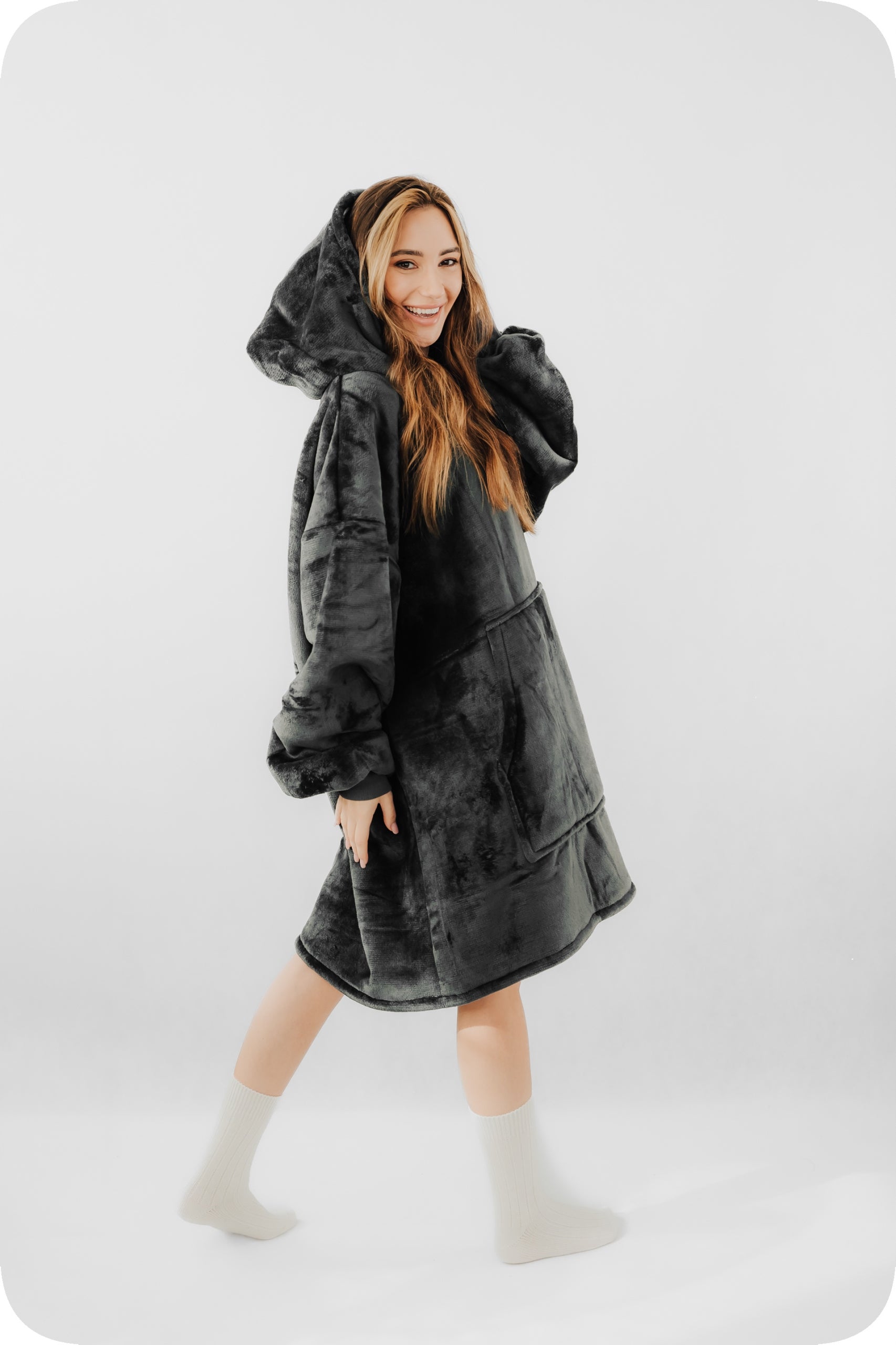 Comfy Moment Šilta Sherpa Oversize #Dark