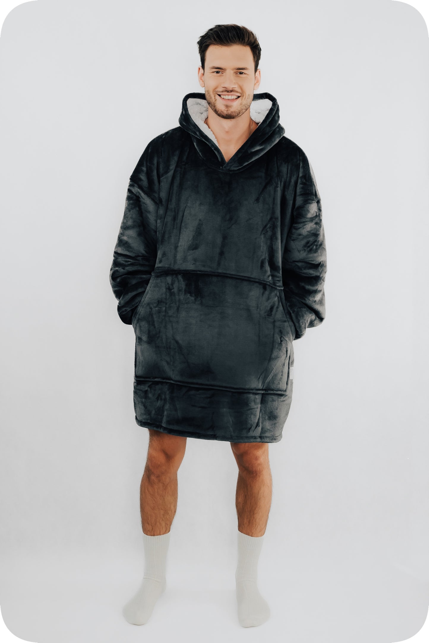 Comfy Moment Šilta Sherpa Oversize #Dark