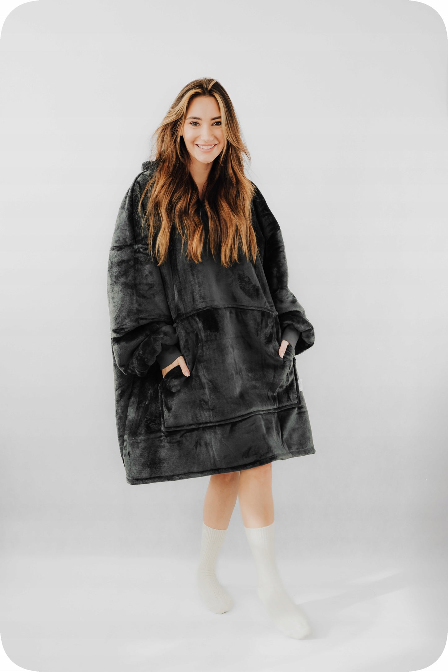Comfy Moment Šilta Sherpa Oversize #Dark