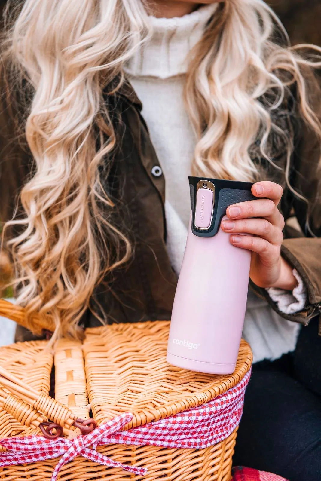 Contigo West Loop 2.0 premium termopuodelis 470ml - Millenial Pink