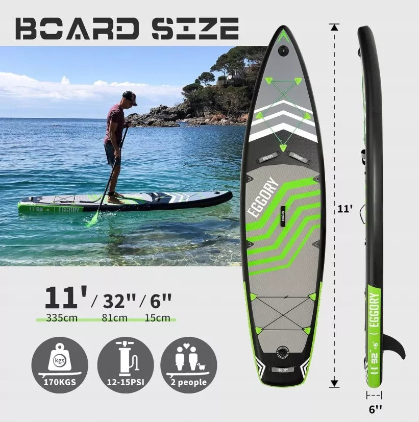 SUP lenta 335 cm pripučiamas eggory irklas irklentė rinkinys