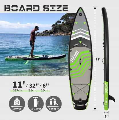 SUP lenta 335 cm pripučiamas eggory irklas irklentė rinkinys