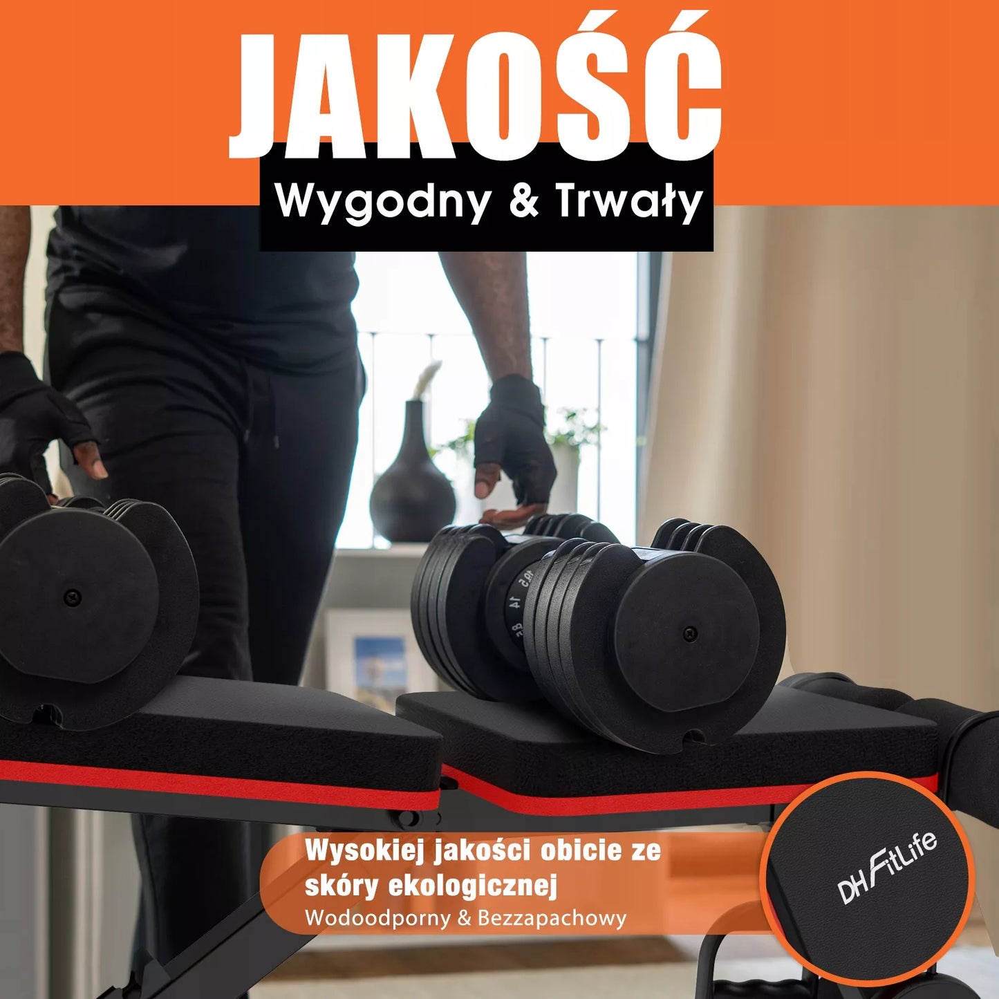Sulankstomas, reguliuojamas 8-in-1 treniruočių suoliukas su nuolydžiu, 110 kg