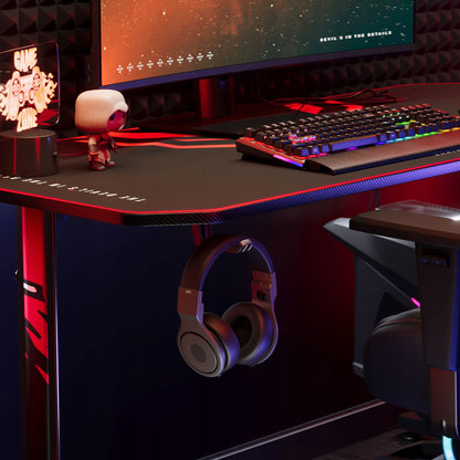 DIABLO Žaidimų stalas 140cm + Laikikliai ir kilimėlis