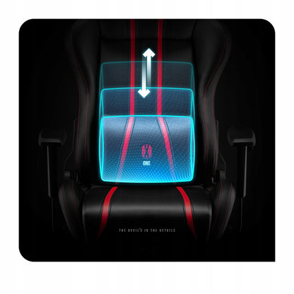 DIABLO Žaidimų kėdė sukamoji X-ONE 2.0 Standartinio dydžio: Juoda-raudona