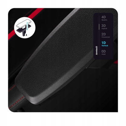 DIABLO Žaidimų kėdė sukamoji X-ONE 2.0 Standartinio dydžio: Juoda-raudona