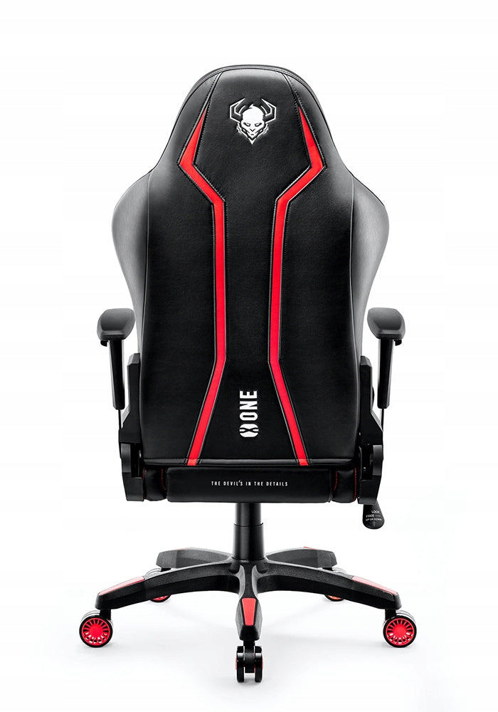 DIABLO Žaidimų kėdė sukamoji X-ONE 2.0 Standartinio dydžio: Juoda-raudona