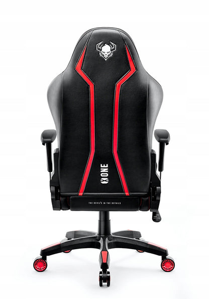 DIABLO Žaidimų kėdė sukamoji X-ONE 2.0 Standartinio dydžio: Juoda-raudona
