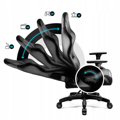 DIABLO Sukama žaidimų kėdė X-Horn 2.0 iš ekoodos, Normal, Juoda