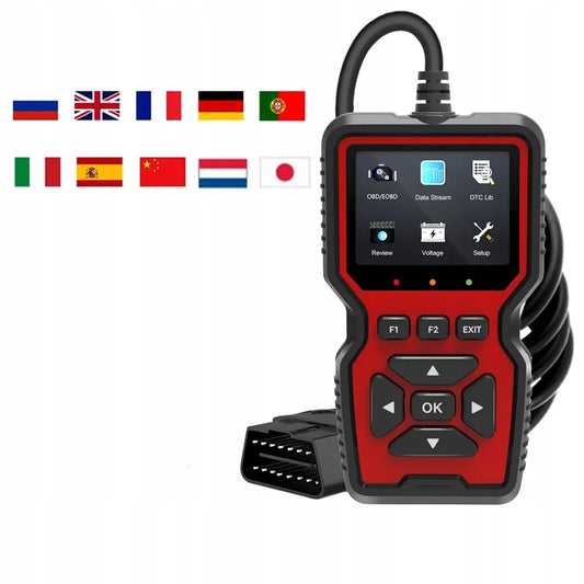 Diagnostinis OBD2 testeris, universalus automobilių skaitytuvas V519