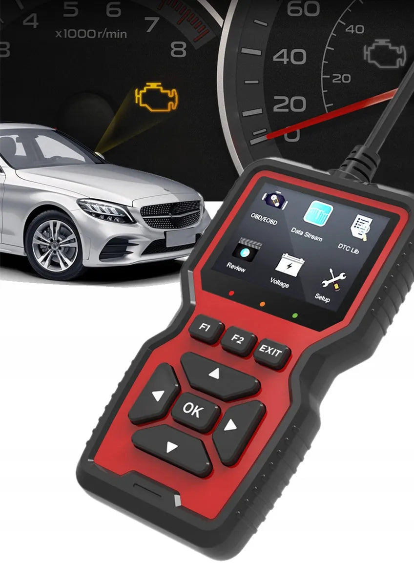 Diagnostinis OBD2 testeris, universalus automobilių skaitytuvas V519
