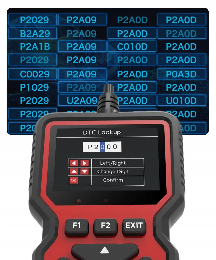 Diagnostinis OBD2 testeris, universalus automobilių skaitytuvas V519
