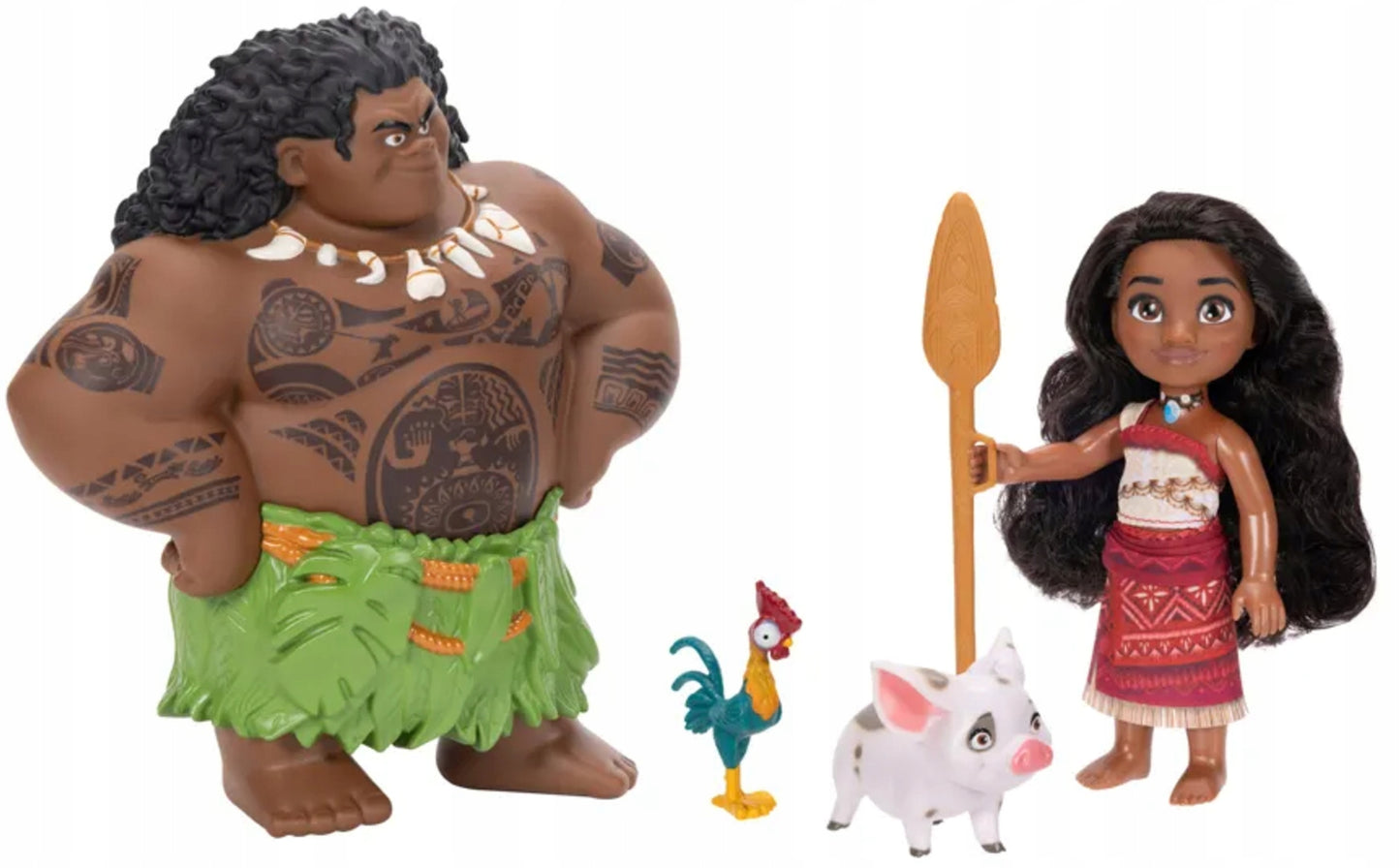 DISNEY VAIANA 2 Lėlės iš filmo VAIANA & MAUI 19 cm 5 figūrėlių rinkinys