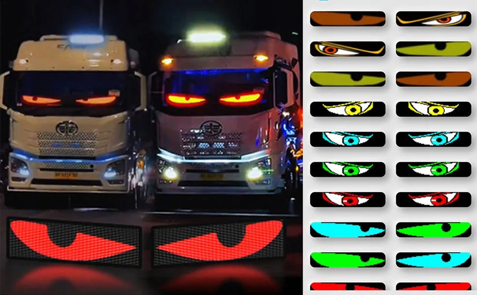 DIY automobilių lempa 120x595 mm Demon Eye LED žibintas