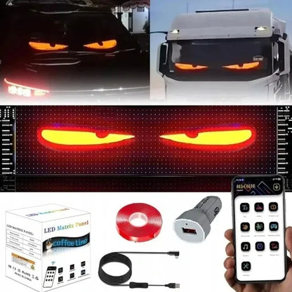 DIY automobilių lempa 120x595 mm Demon Eye LED žibintas