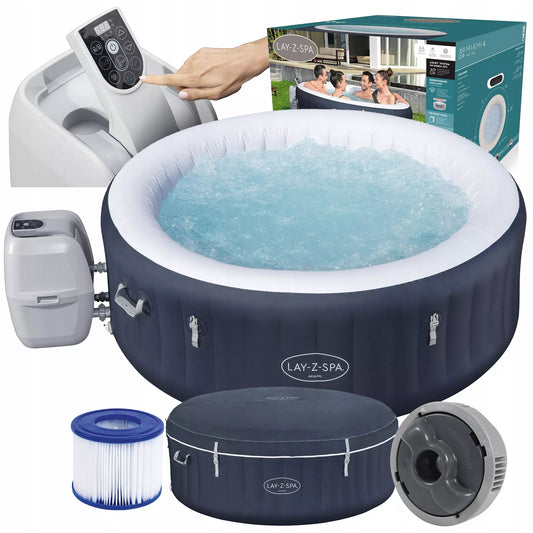 Pripučiama SPA "Lay-Z-Spa" "Miami", 4 žmonėms, 180x66 cm - BESTWAY 6001C 2026