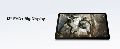 Planšetinis kompiuteris DOOGEE U13 13" FHD+, Android, 256 GB, 11000 mAh, 2,2 GHz, 13 MP, pilkas