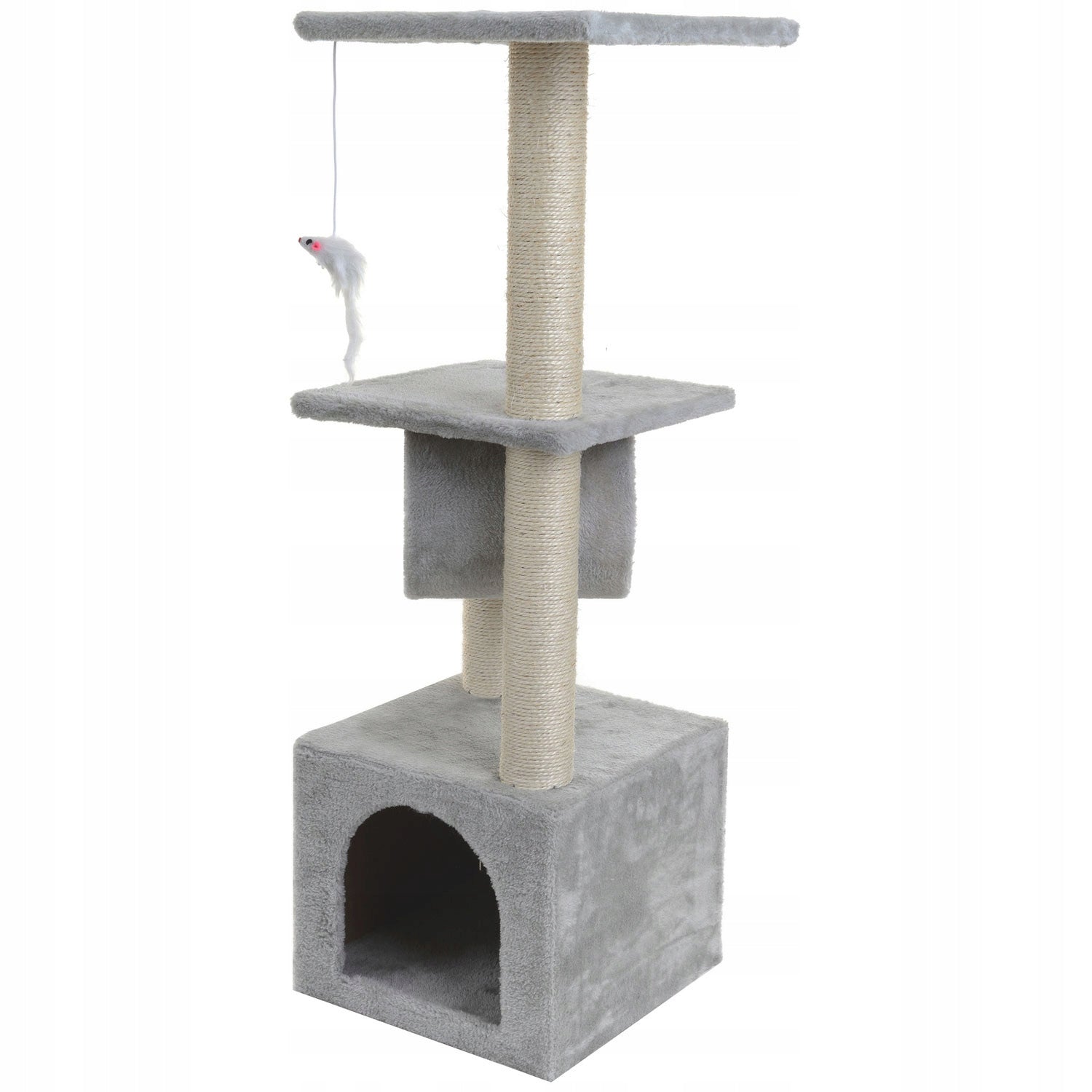 Kačių draskyklė namelis guolis draskymo stulpas žaislas bokštas sizalis 92cm