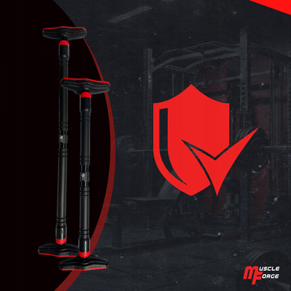 Reguliuojamas platus prisitraukimų strypas durims, 96-135 cm