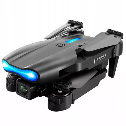 DRONAS E99 2x KVIETIKĖ SU 500M DIAPAZONU, SKRIEDIMO NETURIANČIOS TECHNOLOGIJOS, WIFI + DĖKLAS SU NUOTOLINIU VALDYMU