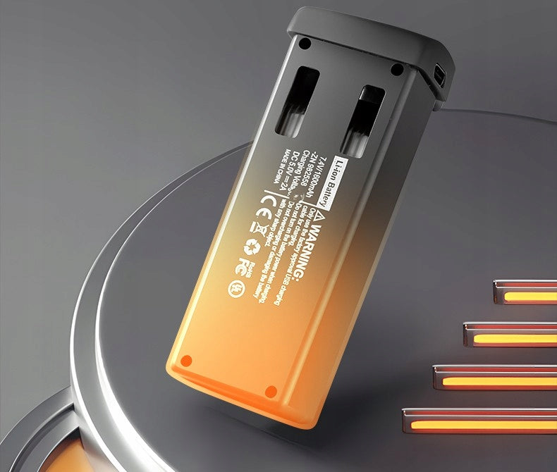 Dronas su valdikliu LCD, 2 kameromis, belaidžiu varikliu, žaislas, 145 g, Wi-Fi, 3 akumuliatoriai