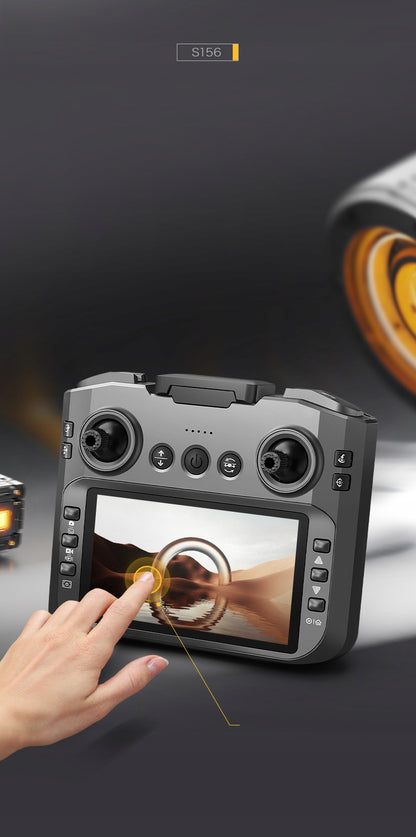 Dronas su valdikliu LCD, 2 kameromis, belaidžiu varikliu, žaislas, 145 g, Wi-Fi, 3 akumuliatoriai