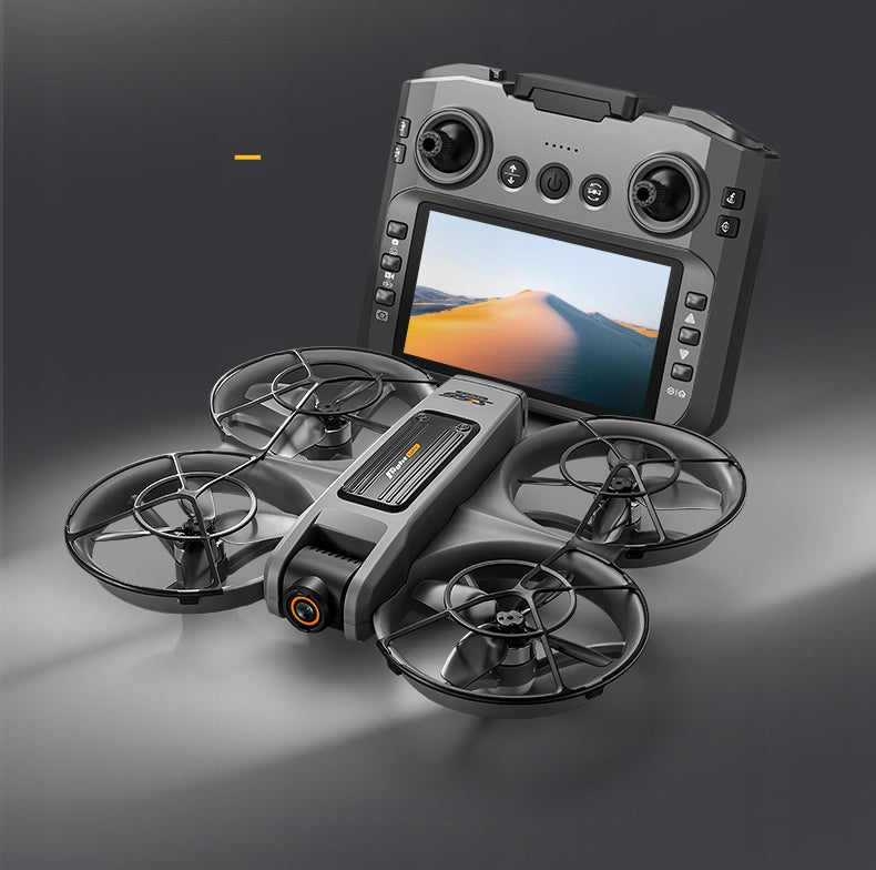 Dronas su valdikliu LCD, 2 kameromis, belaidžiu varikliu, žaislas, 145 g, Wi-Fi, 3 akumuliatoriai