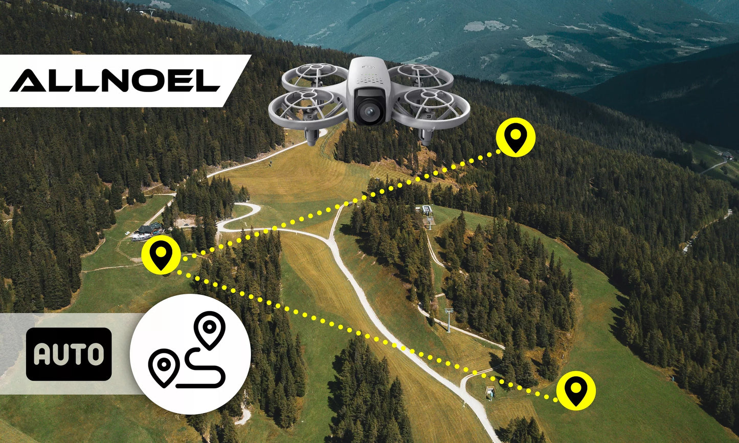 DRONŲ VALDIKLIS SU LCD 2 KAMEROMIS BEŠEPETĖLINIU VARIKLIU 125G WIFI 3x AKUMULIATORIAI ŽAISLAS