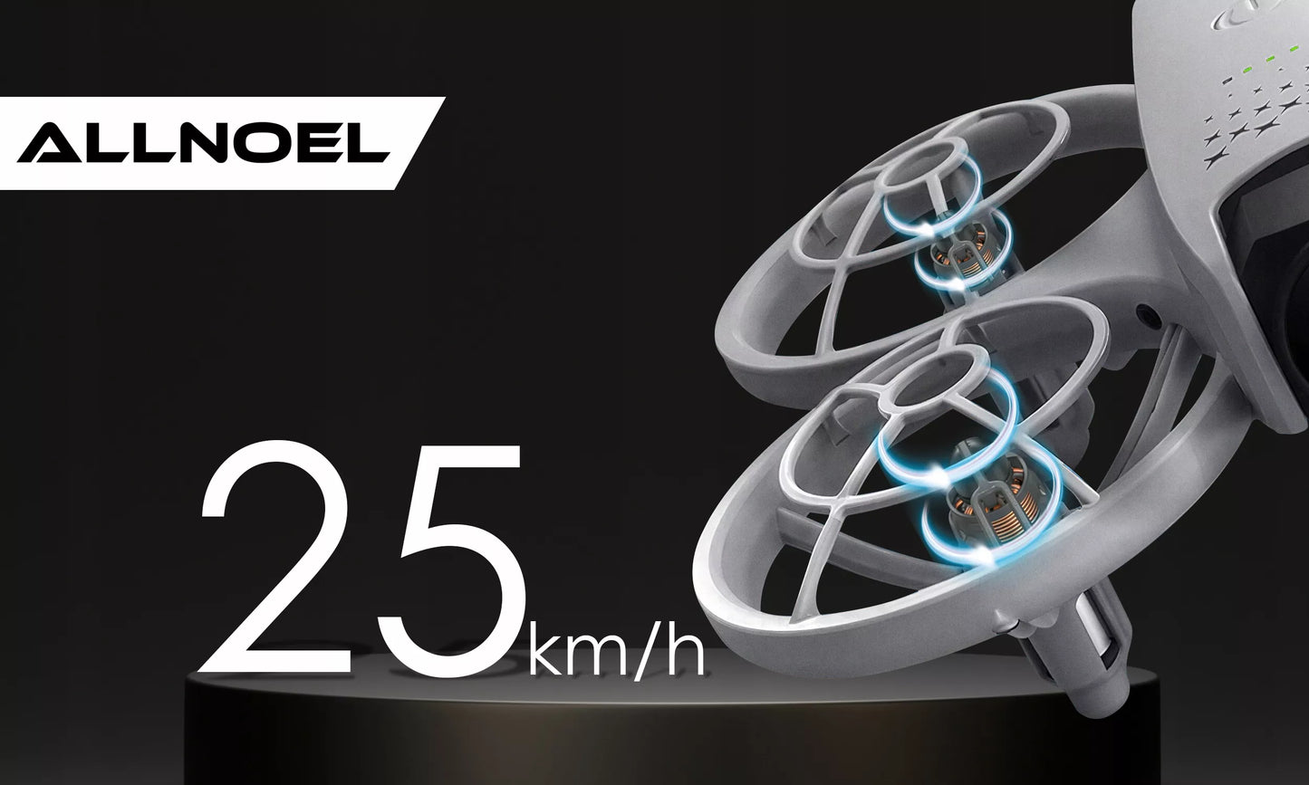 DRONŲ VALDIKLIS SU LCD 2 KAMEROMIS BEŠEPETĖLINIU VARIKLIU 125G WIFI 3x AKUMULIATORIAI ŽAISLAS