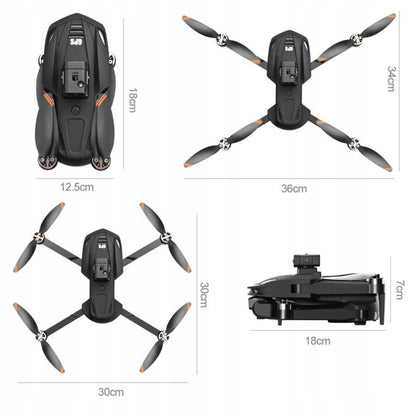 Dronas su WIFI 5G GPS kamera, valdomas programėle, žaislas, 3000m atstumas