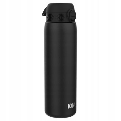 Didelė juoda elegantiška metalinė nerūdijančio plieno gertuvė 1,2 L ION8