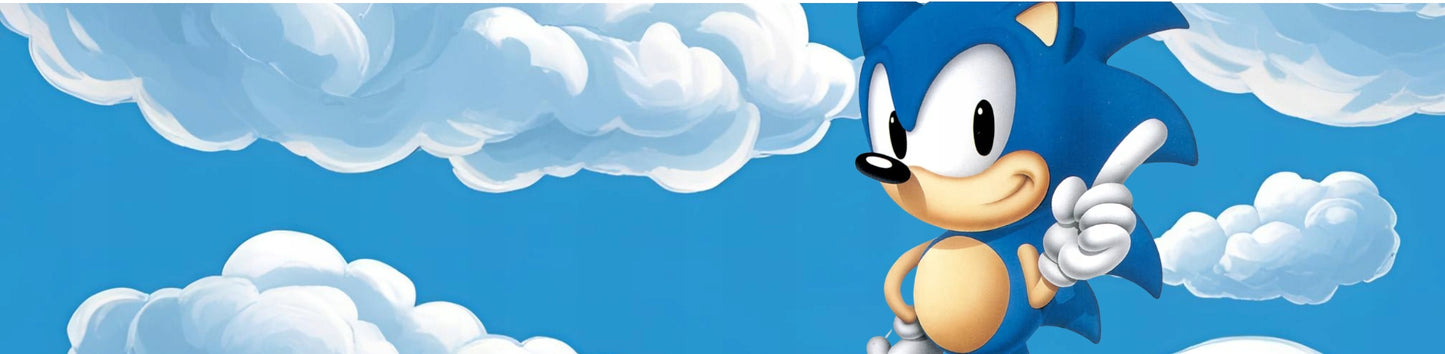 Didelė SONIC pliušinė figūrėlė 42 cm, minkštas žaislas iš pasakos, dovana