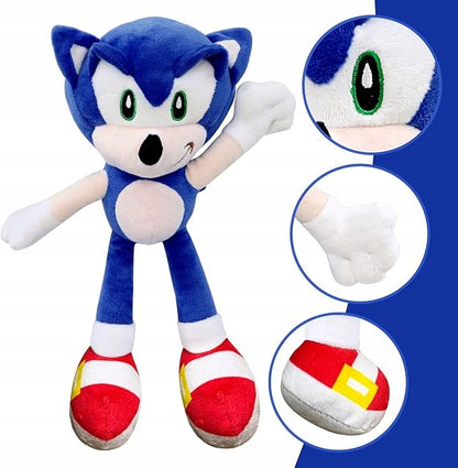 Didelė SONIC pliušinė figūrėlė 42 cm, minkštas žaislas iš pasakos, dovana