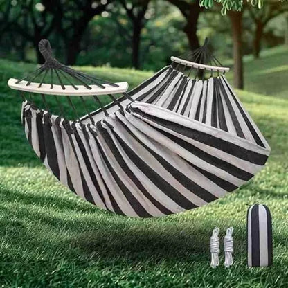 DIDELĖ 2 VIETŲ SODO HAMAKAS Turistinis SVYNUOKLIS STIPRUS 260x160cm XXL