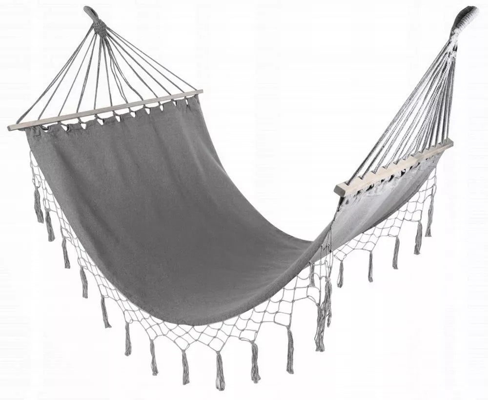 Didelis dvivietis sodo hamakas – boho, braziliškas XL