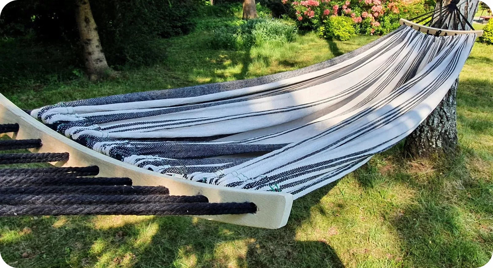 DIDELIU dviejų asmenų sodo hamakas, tvirtas + dėklas