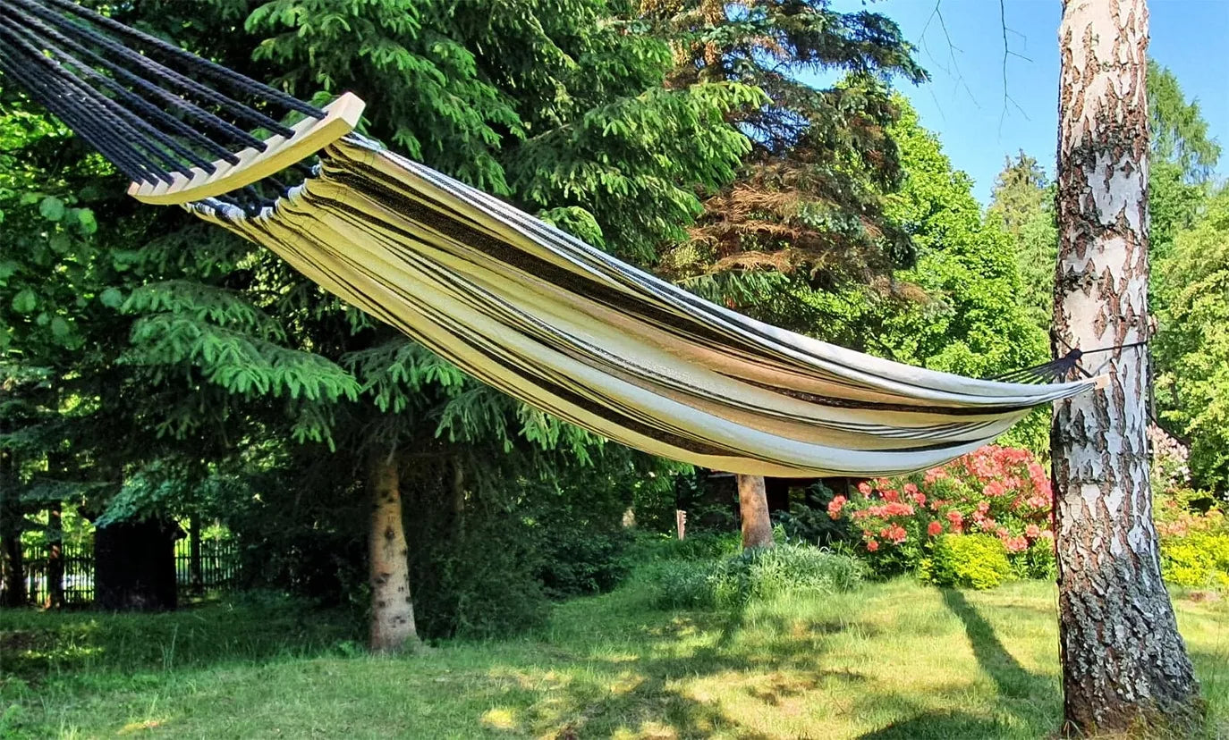 DIDELIU dviejų asmenų sodo hamakas, tvirtas + dėklas