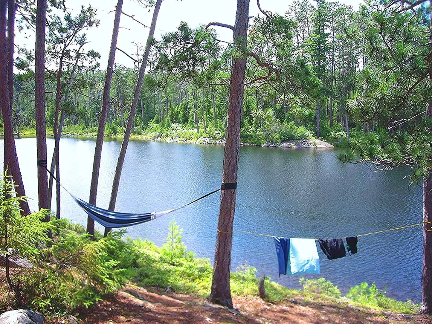 DIDELIU dviejų asmenų sodo hamakas, tvirtas + dėklas