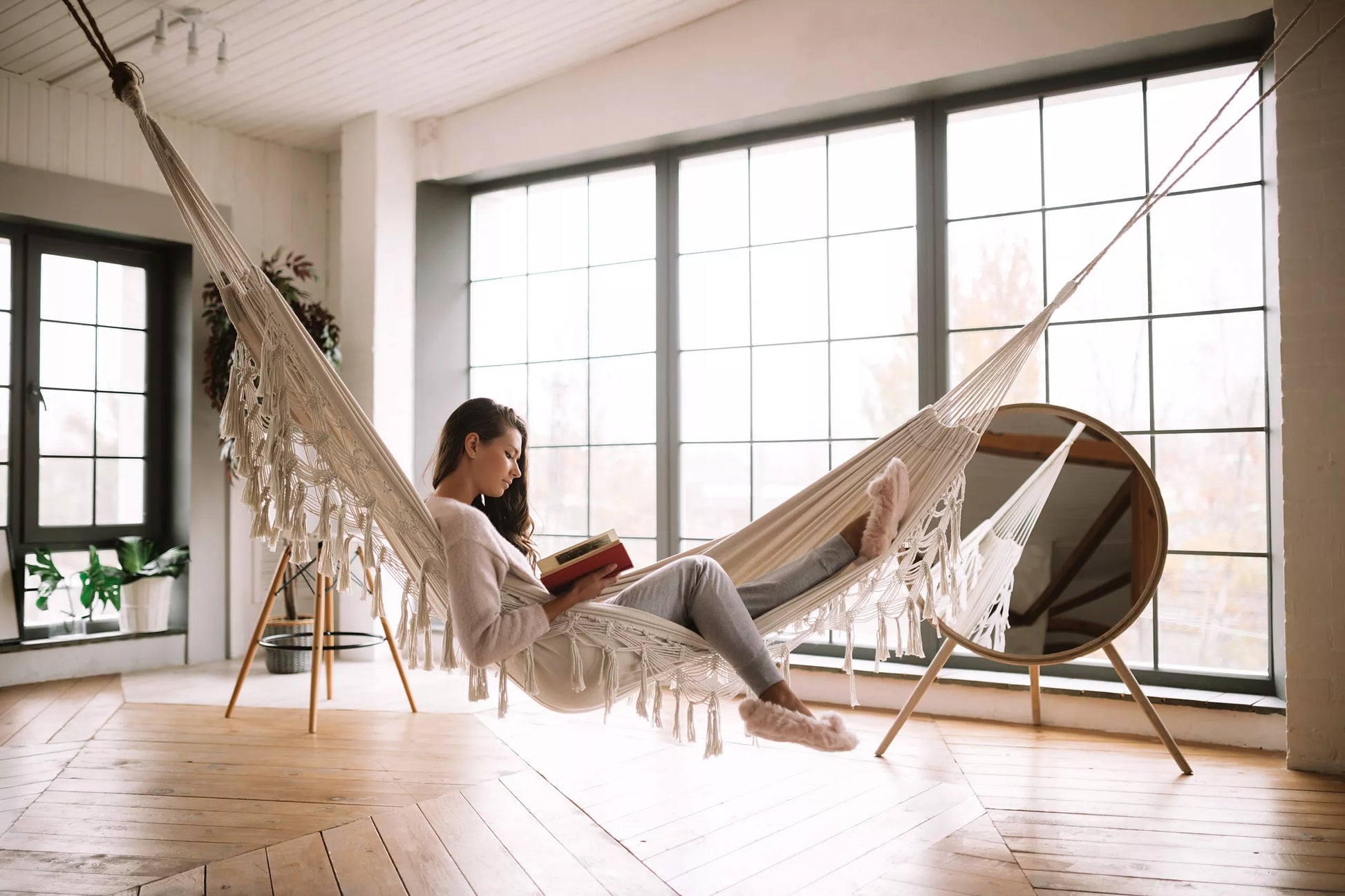 Didelis hamakas sodui ir balkonui