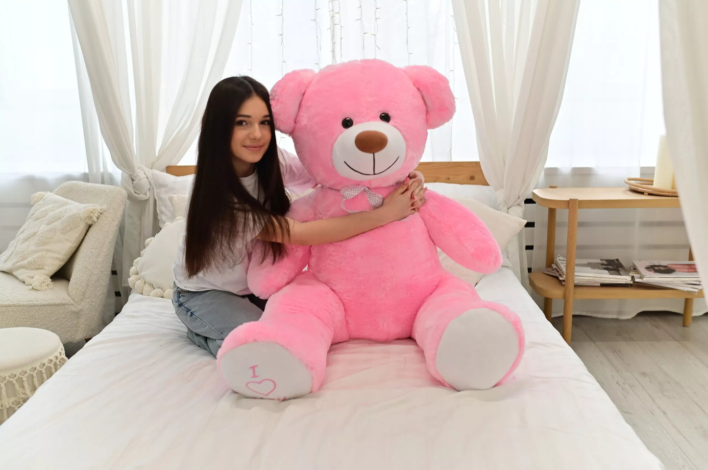 Didelis pliušinis meškinas 160cm. Milžiniškas pliušinis žaislas