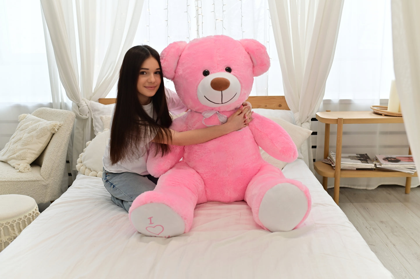 Didelis pliušinis meškinas 160cm. Milžiniškas pliušinis žaislas