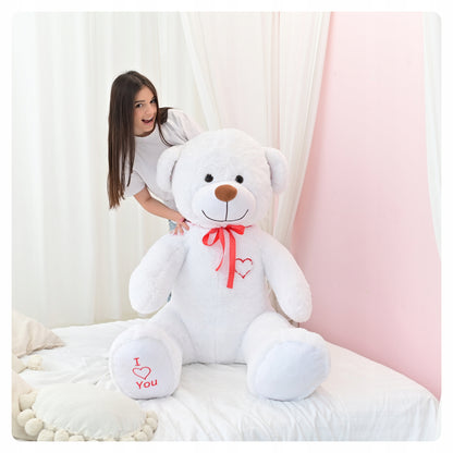 DIDELIS 190cm PLIŠINIS MEŠKINAS DIDELIS PLIŠINIS ŽAISLAS MILŽINIŠKAS - 2 BALTAS