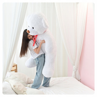 DIDELIS 190cm PLIŠINIS MEŠKINAS DIDELIS PLIŠINIS ŽAISLAS MILŽINIŠKAS - 2 BALTAS