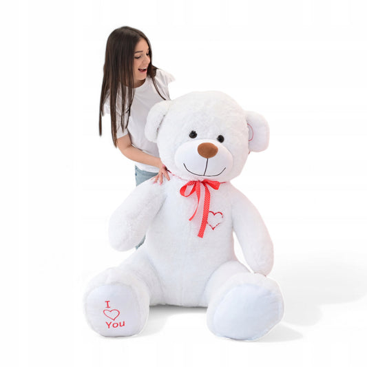 DIDELIS 190cm PLIŠINIS MEŠKINAS DIDELIS PLIŠINIS ŽAISLAS MILŽINIŠKAS - 2 BALTAS