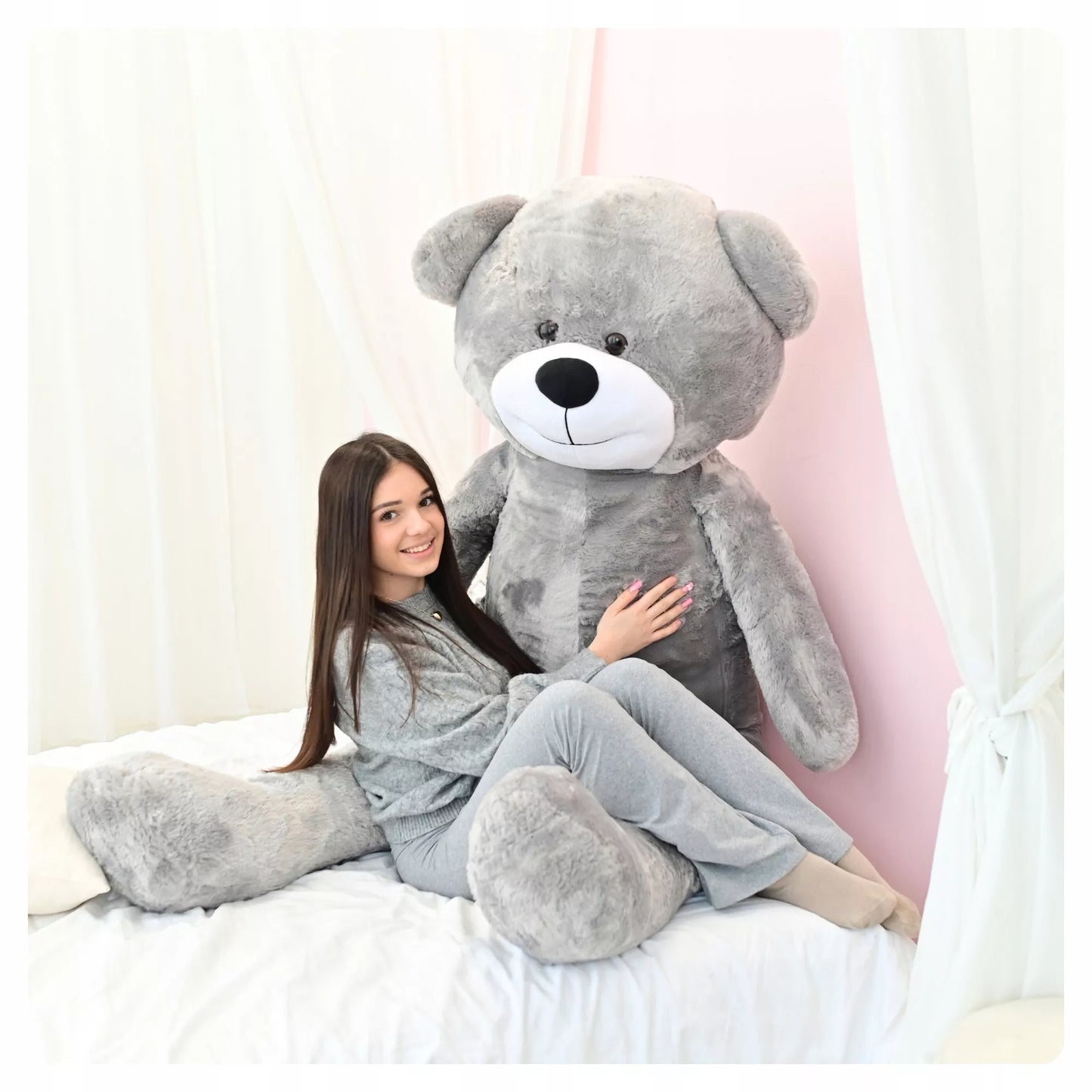 Didelis pliušinis meškinas 220cm MILŽINAS PLIUŠINIS ŽAISLAS