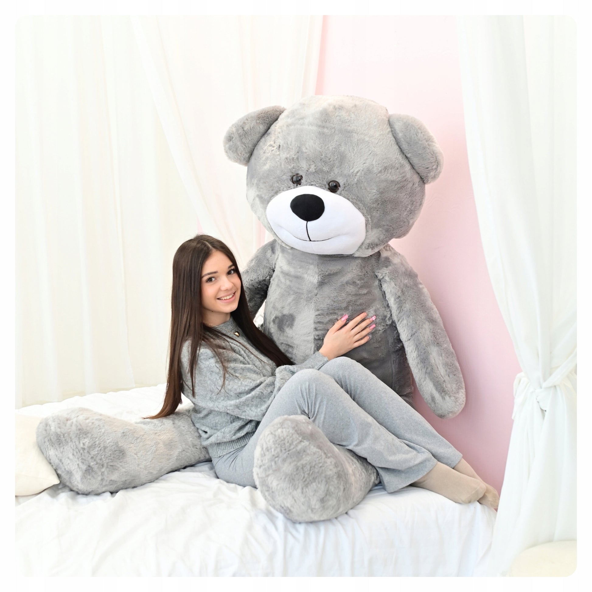 Didelis pliušinis meškinas 220cm MILŽINAS PLIUŠINIS ŽAISLAS