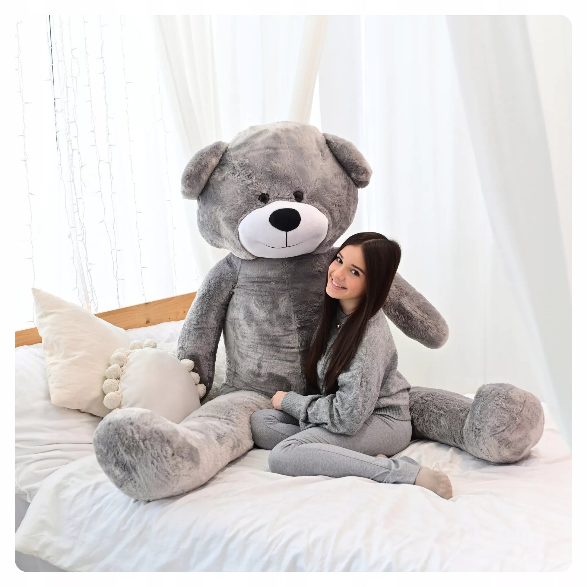 Didelis pliušinis meškinas 220cm MILŽINAS PLIUŠINIS ŽAISLAS