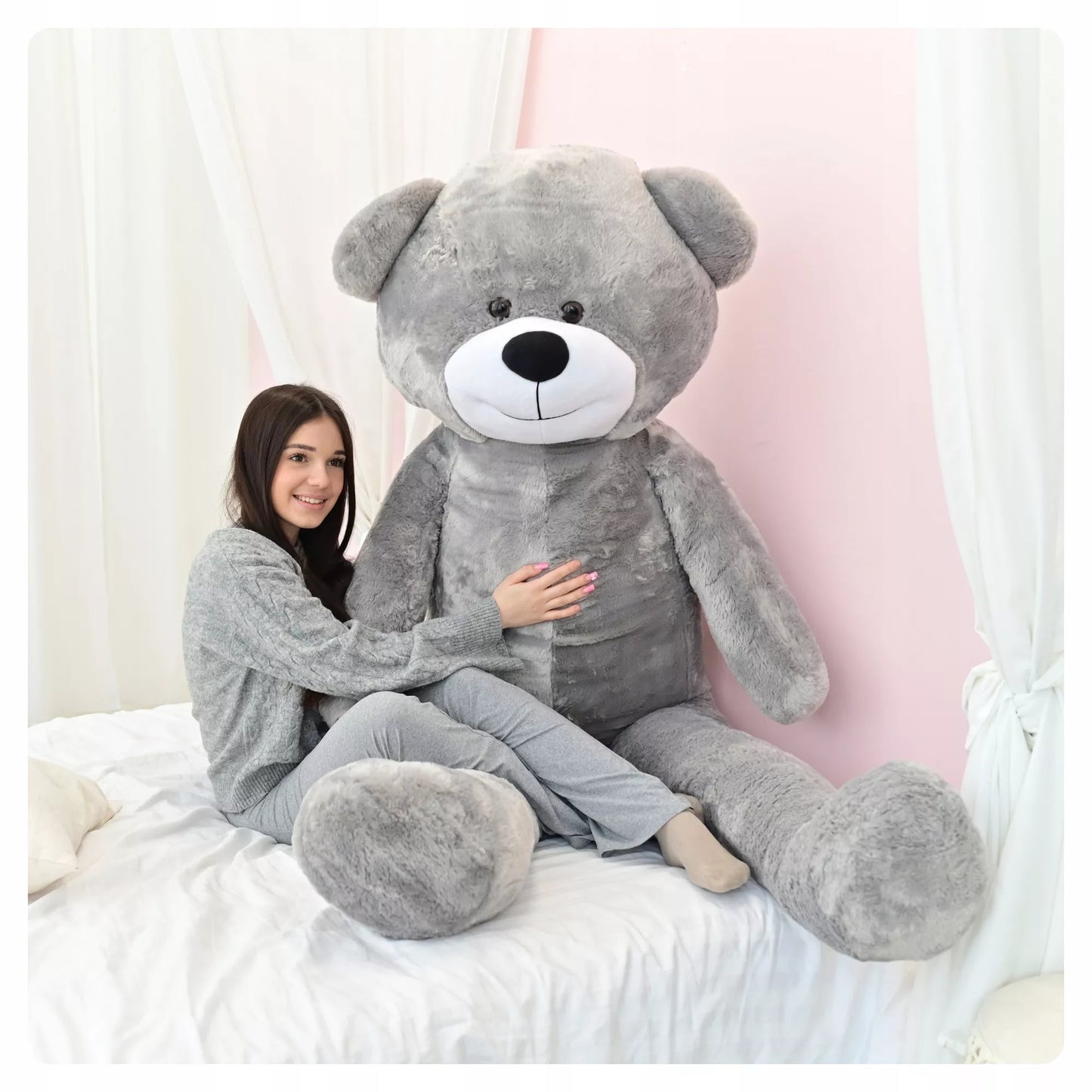 Didelis pliušinis meškinas 220cm MILŽINAS PLIUŠINIS ŽAISLAS