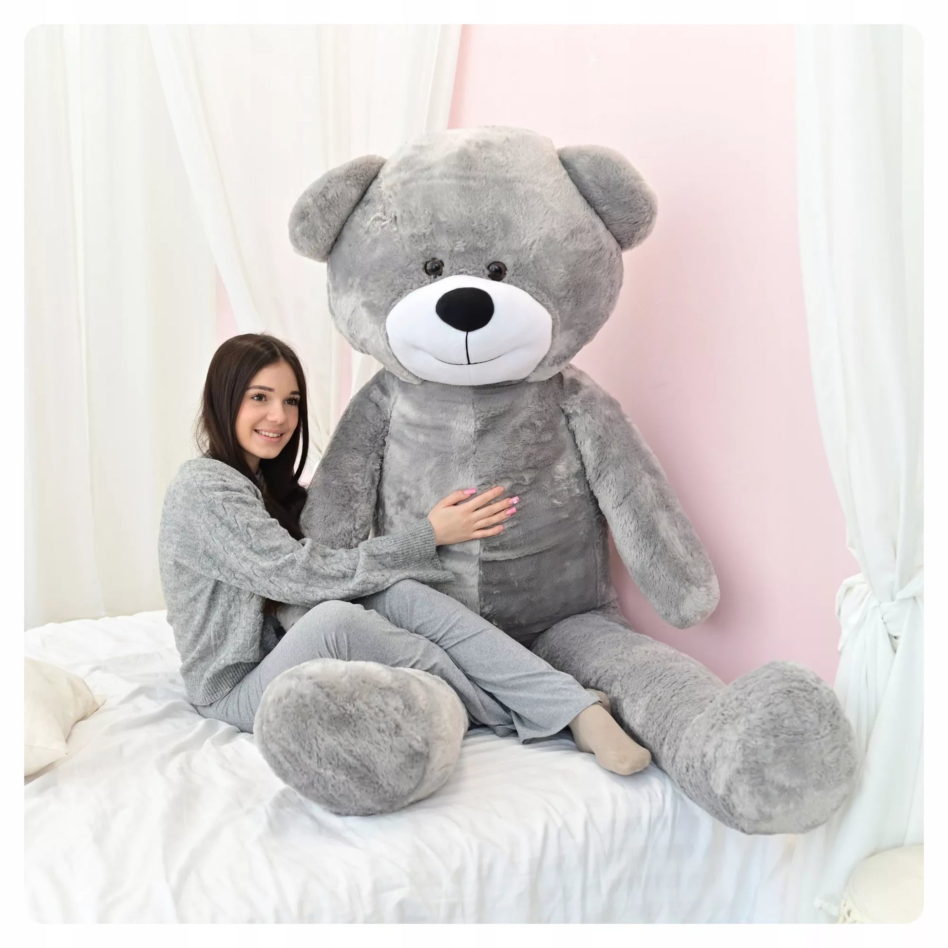 Didelis pliušinis meškinas 220cm MILŽINAS PLIUŠINIS ŽAISLAS